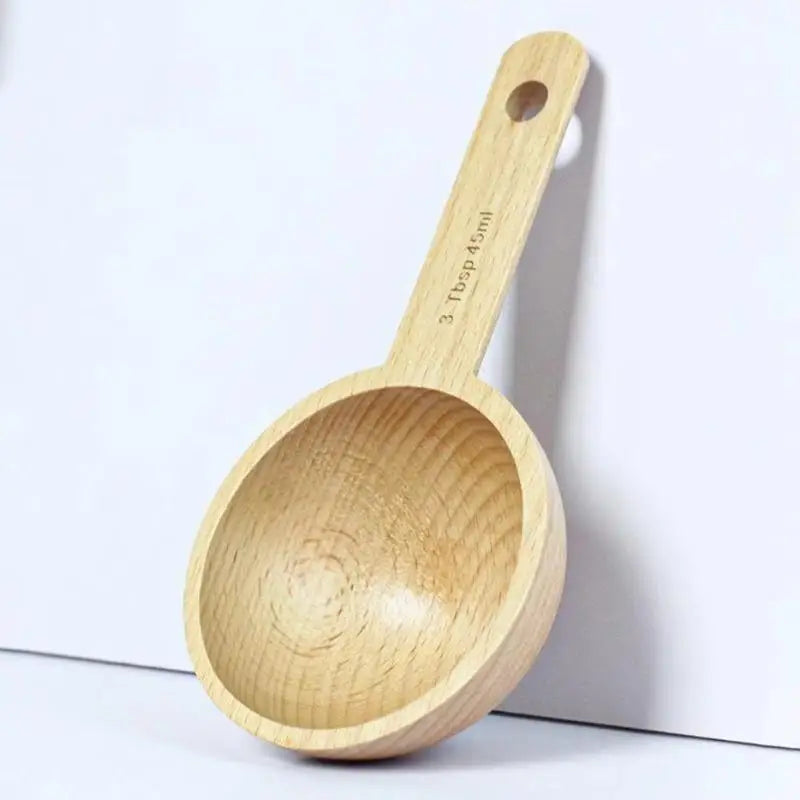Wooden Measuring Spoon Beech Walnut Material 7.5-45ML Non-Toxic Portable Kitchen Tool for Daily Cooking Baking DIY Dessert