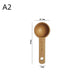 Wooden Measuring Spoon Beech Walnut Material 7.5-45ML Non-Toxic Portable Kitchen Tool for Daily Cooking Baking DIY Dessert