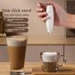Electric Milk Frother Battery-Powered Handheld Foamer Coffee Cream