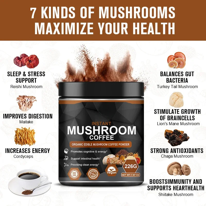 30 Serving Coffee: Drink 1 delicious cup daily for a month to boost energy, focus, mood & gut health.